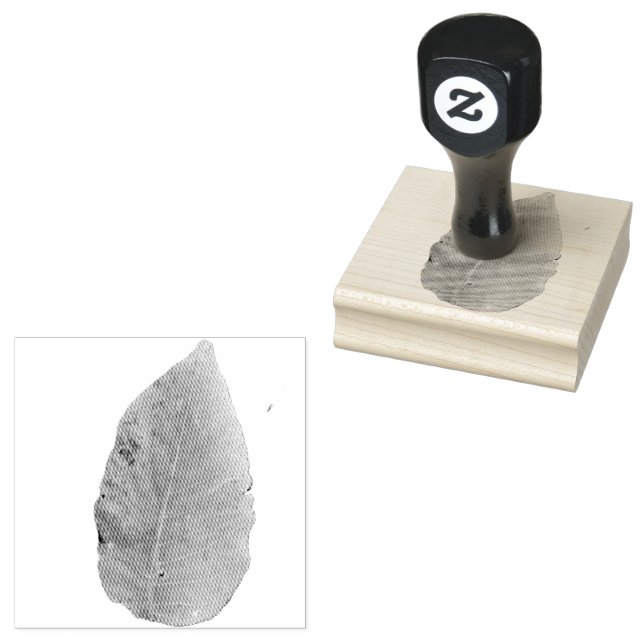 Leaf Rubber Stamp (Stamped)