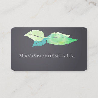 Leaf, Salon Elegant Home Business Cards