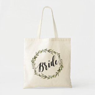 Leaf Script Tote Bride