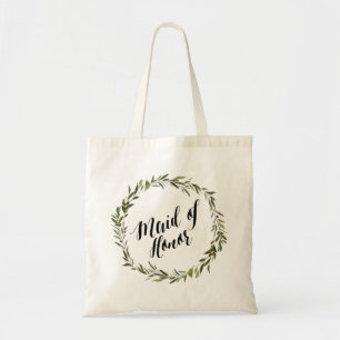 Leaf Script Tote Maid of Honour Bag