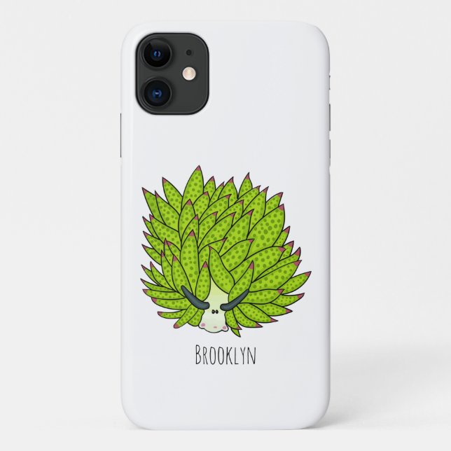 Leaf slug cartoon illustration  Case-Mate iPhone case (Back)