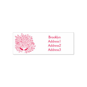 Leaf slug cartoon illustration self-inking stamp