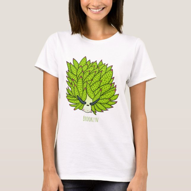 Leaf slug cartoon illustration T-Shirt (Front)