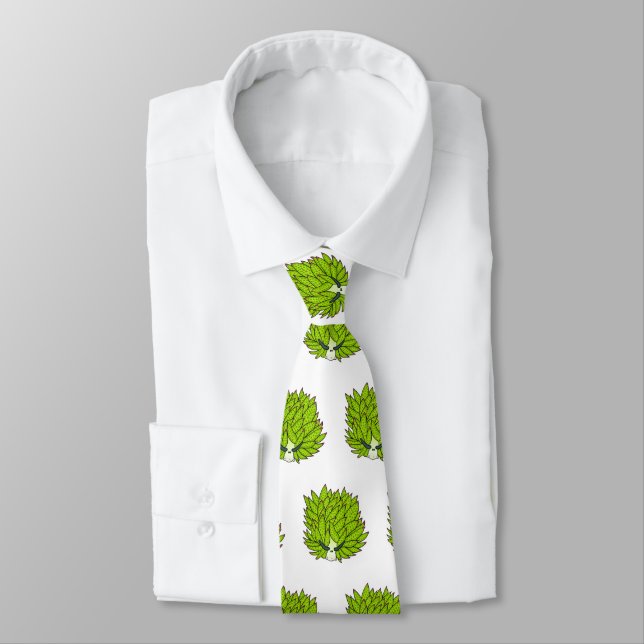 Leaf slug cartoon illustration tie (Tied)