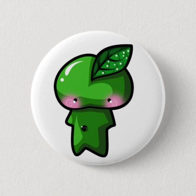 Leaf Sprite 6 Cm Round Badge (Front)