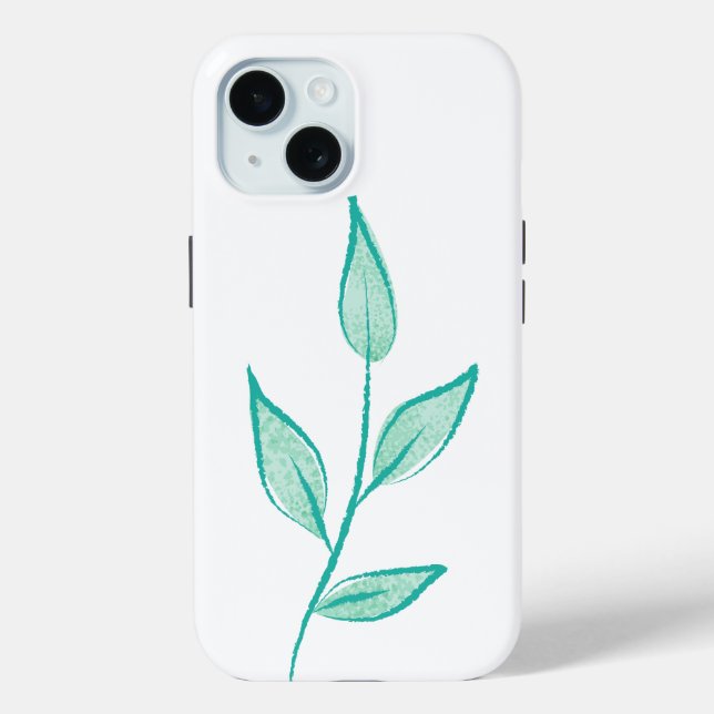 leaf stems intertwining into a pattern Case-Mate iPhone case (Back)