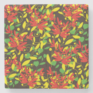 leaf stone coaster