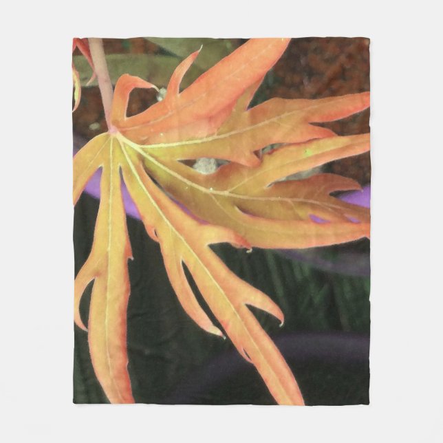 Leaf Study 2 Fleece Blanket (Front)