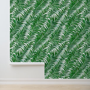 Leaf tendrils pattern botanical jungle tropical  wallpaper