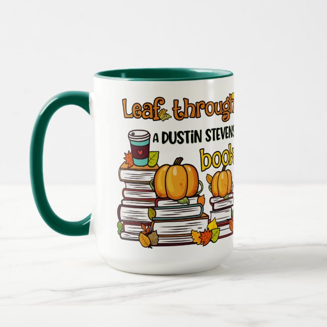 Leaf Through A Dustin Stevens Book Mug (Left)