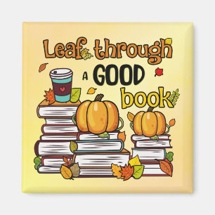 Leaf Through A Good Book Magnet