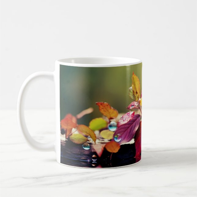 Leaf Tranquil Peaceful Nature Serene  Coffee Mug (Left)