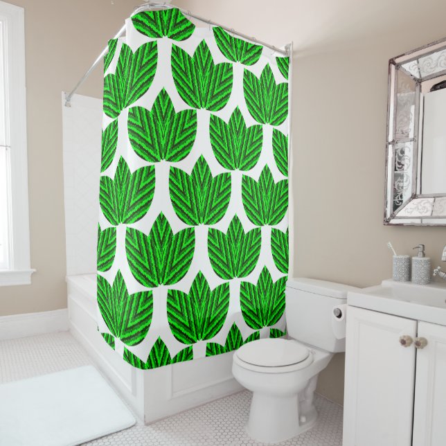 Leaf Trios  Shower Curtain (In Situ)