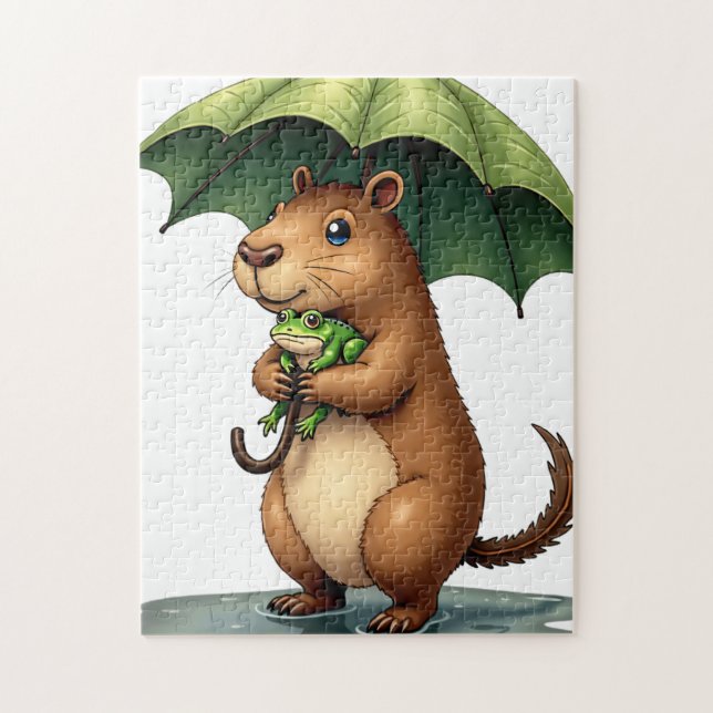 Leaf Umbrella Jigsaw Puzzle (Vertical)