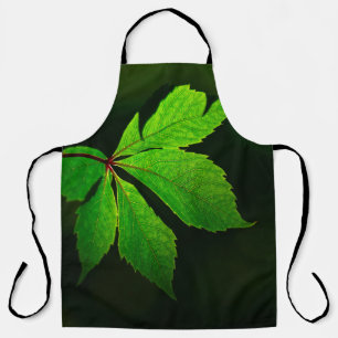 Leaf vein pattern texture plant apron
