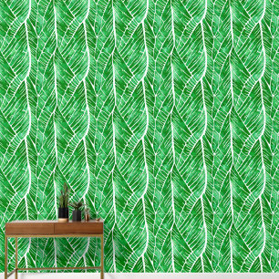 Leaf vein variegated forest abstract watercolor wallpaper