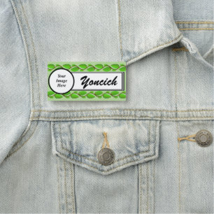 Leaf Vine Border by Kenneth Yoncich Name Tag