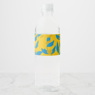 leaf water bottle label