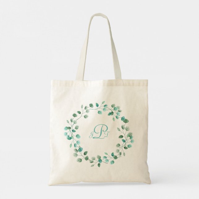 Leaf Wreath Tote Bag (Back)