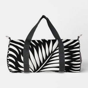 Leaf Zebra Stripes style Duffle Bag