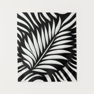 Leaf Zebra Stripes style Tapestry