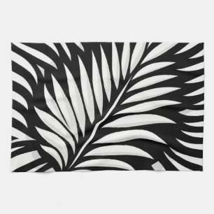 Leaf Zebra Stripes style Tea Towel