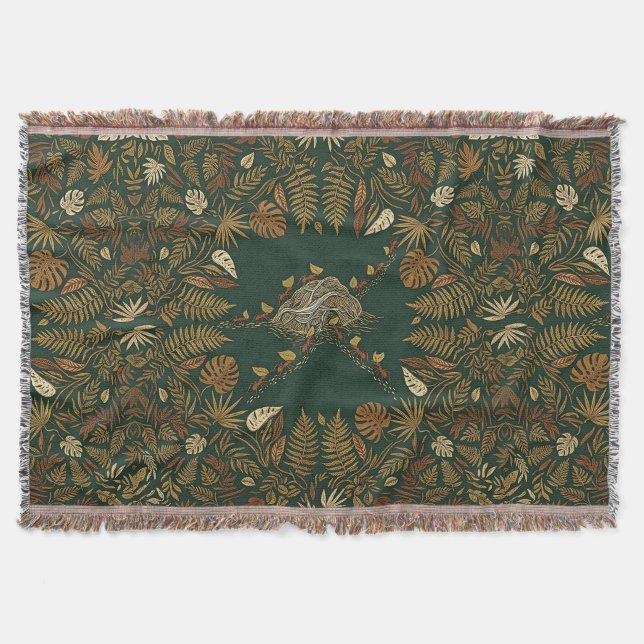 Leafcutter Ant Trail Throw Blanket (Front)