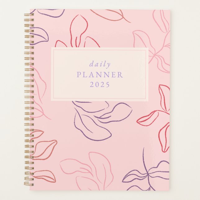 Leafie Dreams" Planner – Vibrant & Motivating (Front)