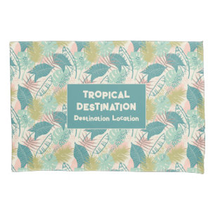 Leafs Pattern custom text Pillowcase