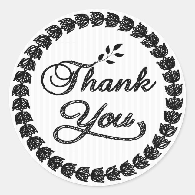 Leafs Wreath Classic Round Sticker (Front)