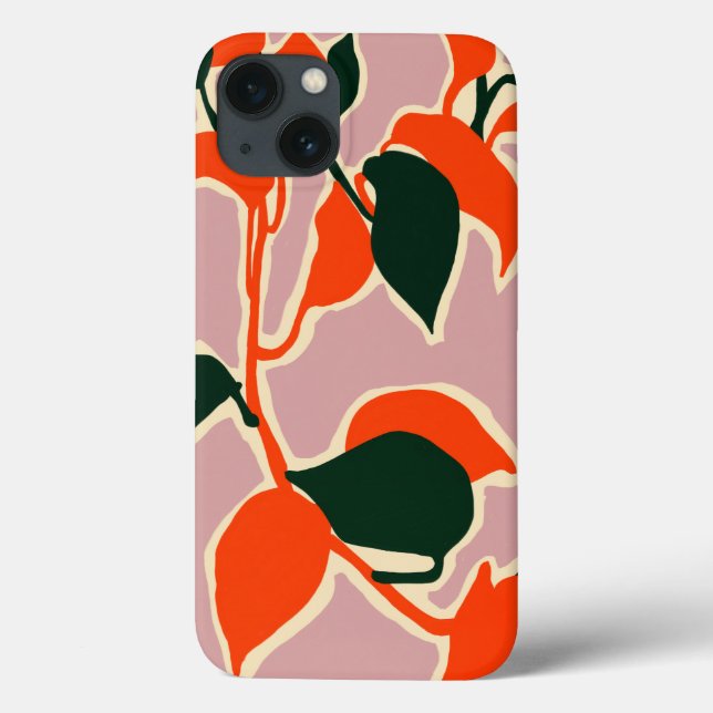 Leafy Abstraction Case-Mate iPhone Case (Back)