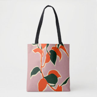 Leafy Abstraction Tote Bag
