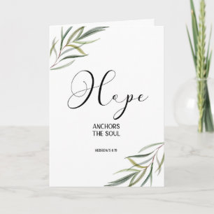 Leafy Bible Verse Thank you Folded card