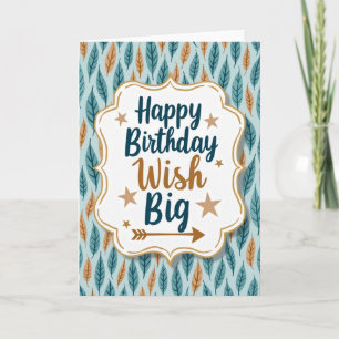 Leafy Birthday Wishes Card