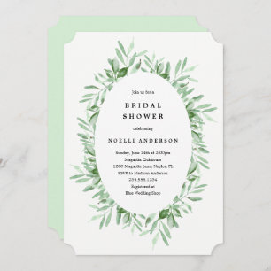 Leafy Bridal Shower Invitation
