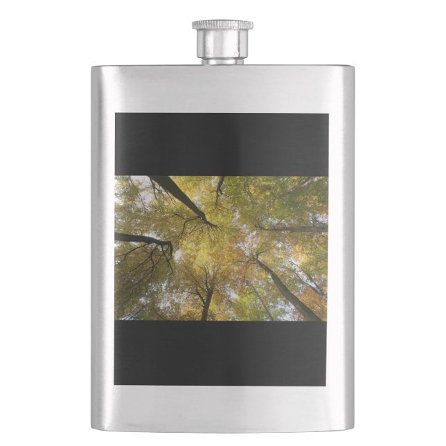 Leafy Canopy Hip Flask (Front)