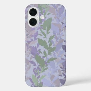 Leafy Creeping Vine Drawing Pattern With Pastels iPhone 16 Case