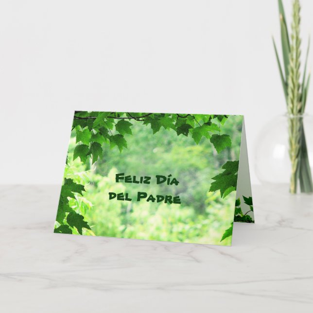 Leafy Día del Padre Card (Front)
