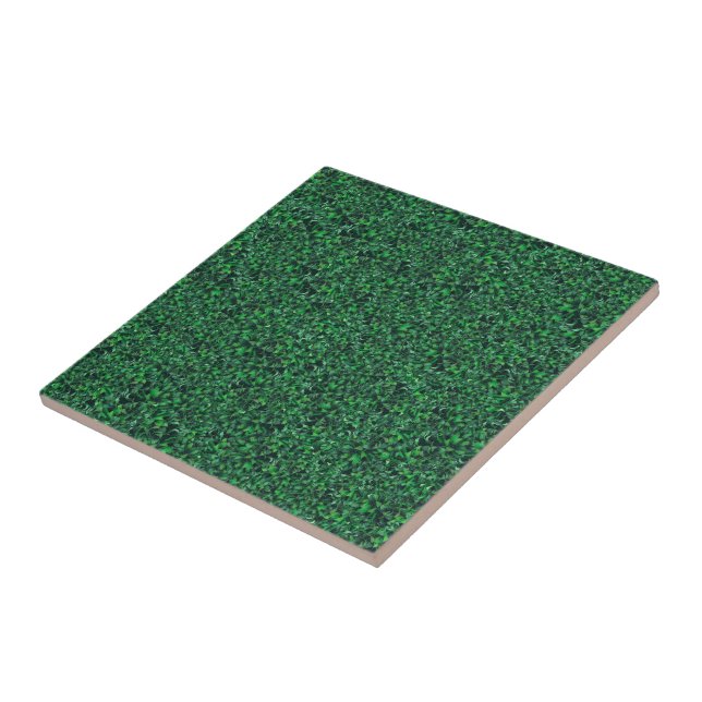 Leafy Elegance Botanical Pattern Tile (Side)