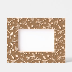 Leafy Floral Design Etched Frames