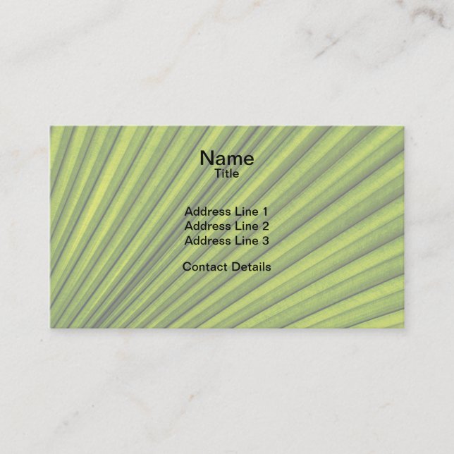 Leafy Frond Business Card (Front)