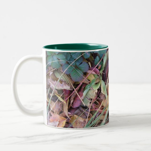 Leafy Goodness Two-Tone Coffee Mug (Left)