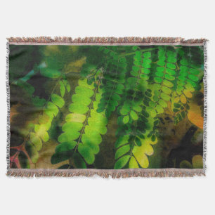 Leafy Greens Throw Blanket