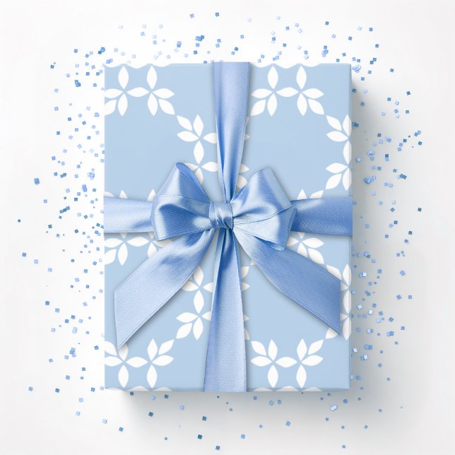 Leafy Lattice in Slate Wrapping Paper (Creator Uploaded)