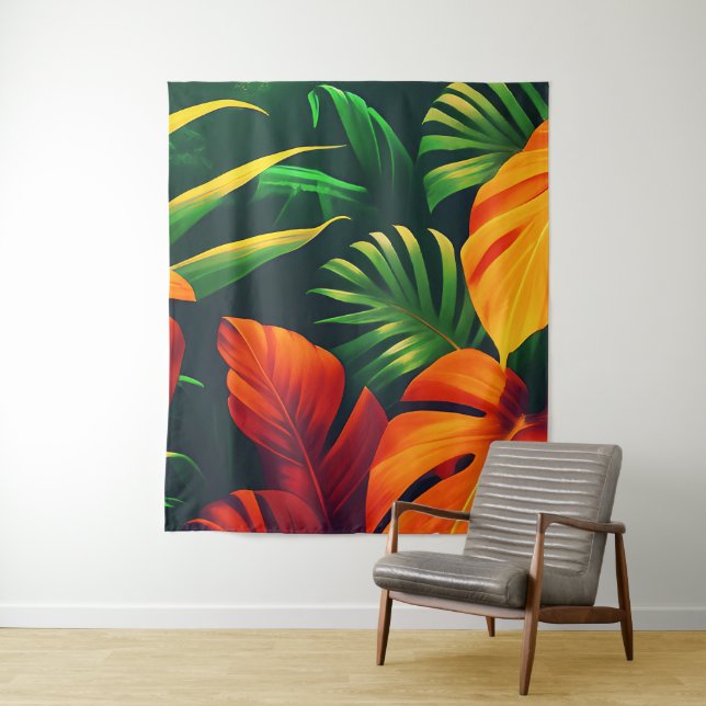 LEAFY LEAVES NATURE GARDEN TAPESTRY (In Situ)