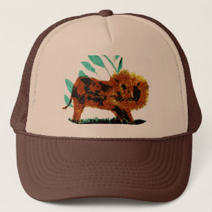 Leafy Lion Wild Animal illustration Trucker Hat