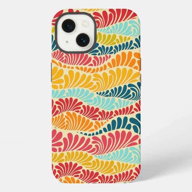 Leafy Mosaic iPhone Case (Back)