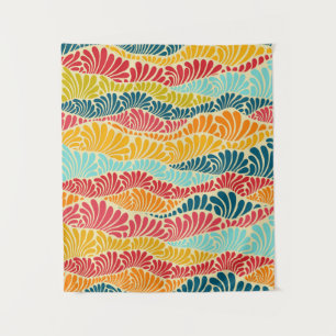 Leafy Mosaic Tapestry