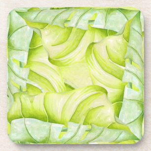 Leafy Sculptures on a Set of Coasters (1)