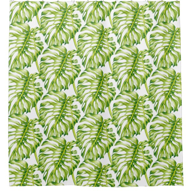 Leafy Sculptures on a Shower Curtain  (Front)